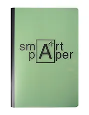 Тетрадь А4- 60л кл. "Simply. Мятный" скрепка, прозр.пластик с печатью, скр.углы, инд.уп.