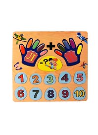 Счет на пальцах (D223) (развивающая деревянная игра)