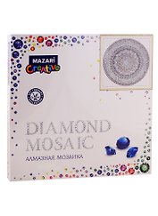 Алмазная мозаика MAZARI Орнамент 13 , 30х30см частичная выкладка, стразы разного размера