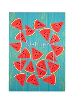 Скетчбук А4 40л "Арбузный фреш" белый офсет, 100г/м2, склейка