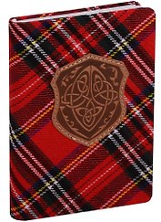 Ежедневник недатированный А6 96 листов "Scotland" красный