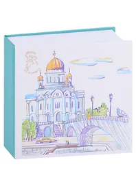Блокнот-кубарик Москва (Храм Христа Спасителя) (пастель) (Город Победителей)