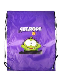 Мешок для сменной обуви "Cut the Rope" фиолетовый, 210d, полиэстер, Cut the Rope 