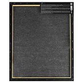 Холст грунтованный на подрамнике 40x50 см, чёрный, 100% хлопок, среднее зерно, Феникс+ - 1