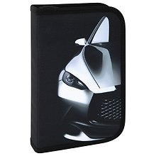 Пенал 1отд. "Fast car" с наполнением, 21*14см,1 отк. планка, 24 предмета.