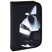 Пенал 1отд. "Fast car" с наполнением, 21*14см,1 отк. планка, 24 предмета.