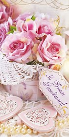 Открытка двойная евро С Днем рождения [РВ221-0245]