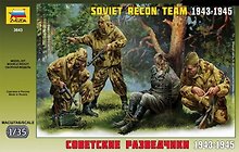 Сборная модель ЗВЕЗДА, Советские разведчики 1943-1945, 1:35