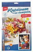 Картина-раскраска по номерам «Котята с пряжей», 20 х 28,5 см, на картоне, Lori - 1