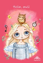 Блокнот Ангел. Hello, owl (Инга Пальцер)