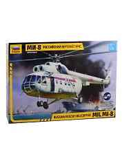 Сборная модель ЗВЕЗДА, Вертолёт, МЧС, Ми-8, 1:72
