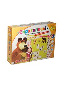 Игра на магнитах Спрятались Маша и Медведь (VT3304-09) (+магнит. дощечка) (Vladi Toys) (3-7л.) (коробка)