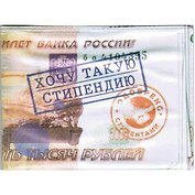 Студенческий билет пластик Хочу такую стипендию 11*8,5 см (488331)