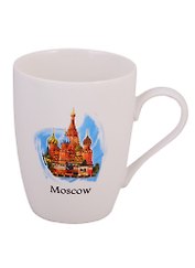 Кружка фарфор матовая "Москва. ХВБ", цветн.рисунок (065-7-19)