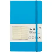 Книга для записей А5 96л лин. "JOY BOOK. Лазурно-голубой" 7БЦ, иск.кожа, тонир.форзац, тонир.блок 70гр/м2, скругл.углы