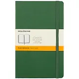Записная книжка Moleskin Classic Large, зелёная, 120 листов, А5