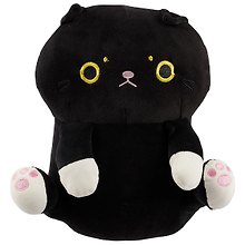 Мягкая игрушка  Кот сидит черный (35 см)