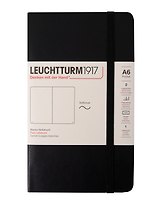 Записная книжка A6, 61 лист, нелинованная "Classic", мягкая обложка, черный, Leuchtturm1917