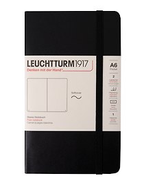 Записная книжка «Classic» А6, 61 листов, нелинованная, черный, Leuchtturm1917