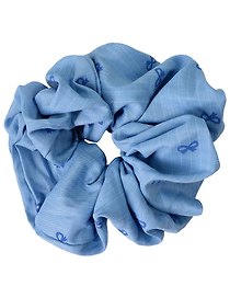 Резиночка Бантики голубая (текстиль) (12-10192025-D83/1) (Lafilaf)