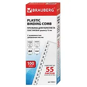 Пружины для переплета 10мм А4 100шт белые