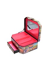 Шкатулка для драгоценностей с зеркалом, 20х15х8 см (34027)