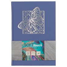 Книга для записей «Soft-Touch "Бабочка". Сиреневый», А5, 120 листов, твердая обложка, BG