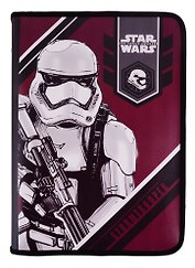 Папка для тетрадей А4 "Star Wars" пластик, молния с трех сторон, 32,5*23*2,5