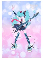 Тетрадь для нот «Cute punk» 24 листа, А4, скрепка - Listoff