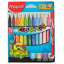 Фломастеры «Jungle» Maped, 12 цветов