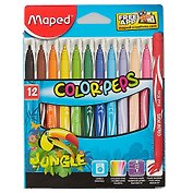 Фломастеры Maped, Jungle, 12 цветов