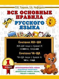 Все основные правила русского языка. 1 класс