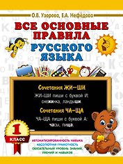 Все основные правила русского языка. 1 класс
