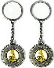 Сувенир, АКМ, Брелок-канат,"Памятник Петру I "Медный всадник".", цвет античное олово, металлическая вставка