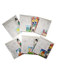 Набор для творчества Kids creative. Холст для рисования с нанесенным рисунком, 13х18 см, в ассортименте