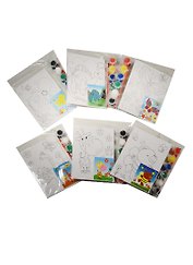 Набор для творчества Kids creative. Холст для рисования с нанесенным рисунком, 13х18 см, в ассортименте
