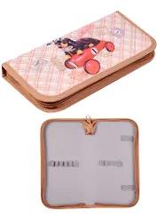 Пенал школьный 1 отделение "Щенок-гонщик"