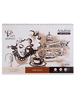 Альбом для эскизов А3 40л крафт бумага 80 г/м2, жестк. подложка, спираль, ARTформат