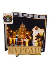 ГС Магнит Курган Слайд вид 1 (дерево с зеркальной деталью) (7,5см)