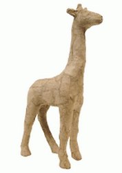 Фигурка из папье-маше объемная Жираф 3*15*9см (АР608)