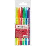 Ручки шариковые GoodMark, 6 цветов 0,7 мм