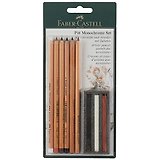 Набор Faber-Castell Пастельные карандаши и мелки PITT®и PITT Monochrome 9 предметов, в блистере