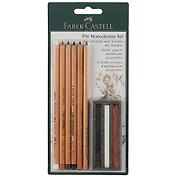 Набор Faber-Castell Пастельные карандаши и мелки PITT®и PITT Monochrome 9 предметов, в блистере