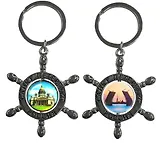 Брелок-штурвал "Исаакиевский собор-Мосты"