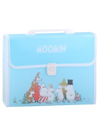 Папка -портфель пластиковый «MOOMIN. Муми семейство и друзья» А4, 12 отделений