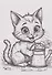 Раскраска. Милые котики - 1