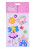 Наклейки объемные deVENTE Фея (фоамиран) (110х180 мм.) (3+) (8002910) (deVente) (упаковка)