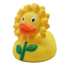 Игрушка для ванной, уточка резиновая FUNNY DUCKS "Уточка подсолнух" (1876)