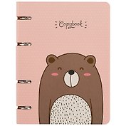 Тетрадь на кольцах «Cute & Funny. Cute bear» 100 листов в клетку, А5, сменный блок - Unnika