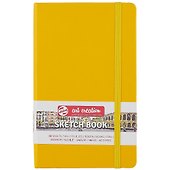 Скетчбук А5 80л "Art Creation" 140г/м2, желт.тв.обл., резинка - 0